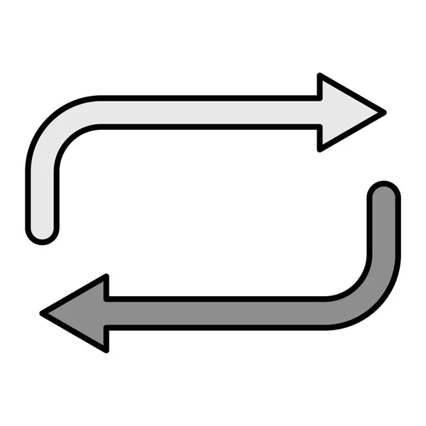 Pfeil Symbol Vektor Dünne Linie Zeichen Isolierte Kontursymboldarstellung — Stockvektor