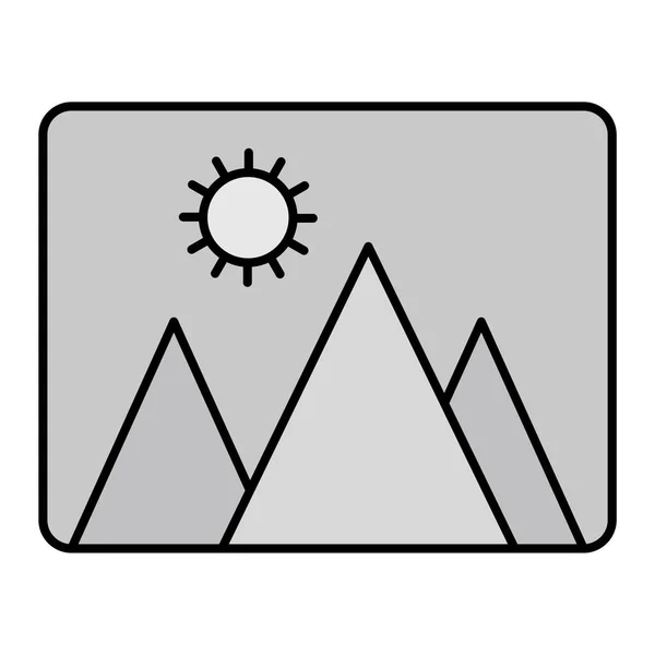 Векторна Ілюстрація Гірської Ікони — стоковий вектор
