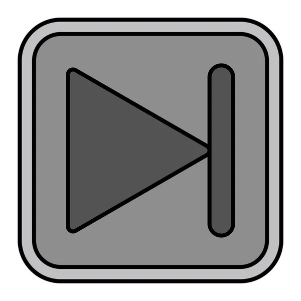 Play Button Icon Outline Illustration Music Video Vector Icons Web — стоковый вектор