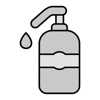 Sıvı sabun. Web simgesi basit illüstrasyon