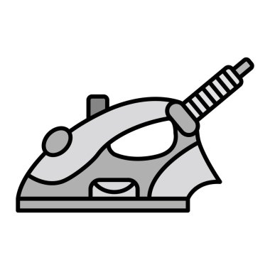 Demir vektör simgesi. Resim beyaz arkaplanda izole edildi.