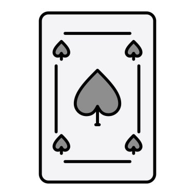 Çalan Kart simgesinin vektör illüstrasyonu 