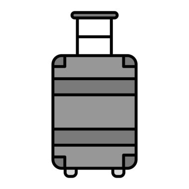 Seyahat çantası. Web simgesi basit illüstrasyon 