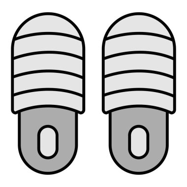 Terlikler. Web simgesi basit illüstrasyon