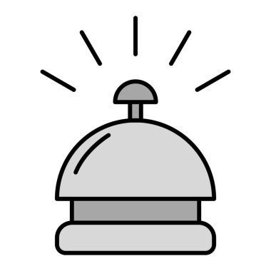 Bell masası. Web simgesi basit illüstrasyon