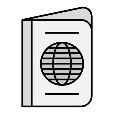 Seyahat ve turizm temalı vektör resimli pasaport