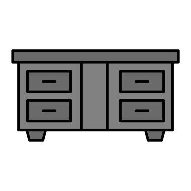 tablo simgesi vektör illüstrasyonu 