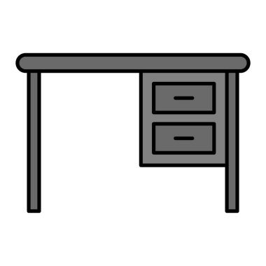 Masa simgesi. vektör illüstrasyonu 