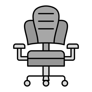 Ofis koltuğu ikonu. vektör illüstrasyonu