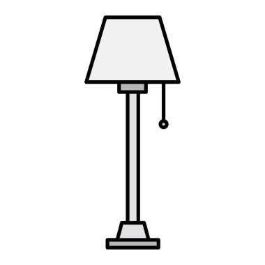 lamba simgesi beyaz arkaplanda izole edilmiş basit bir şekilde