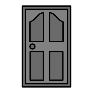 kapı simgesi vektör illüstrasyonu