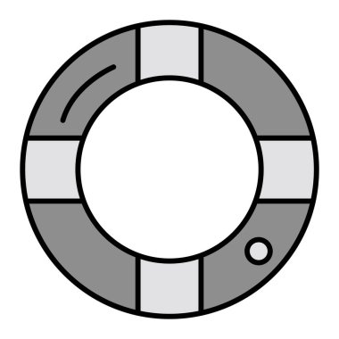 Can simidi simgesi. Web için yüzme havuzu vektör simgelerinin özet çizimi