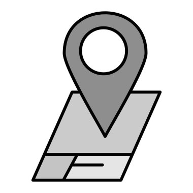 gps navigasyon konumu ikon vektör illüstrasyon tasarımı