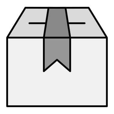 Kutu. Web simgesi basit tasarım