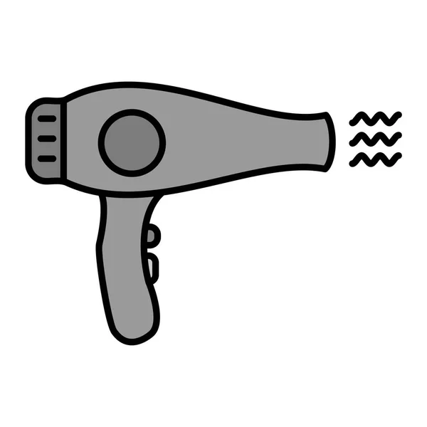 Vector Icon Design Hair Dryer — стоковый вектор