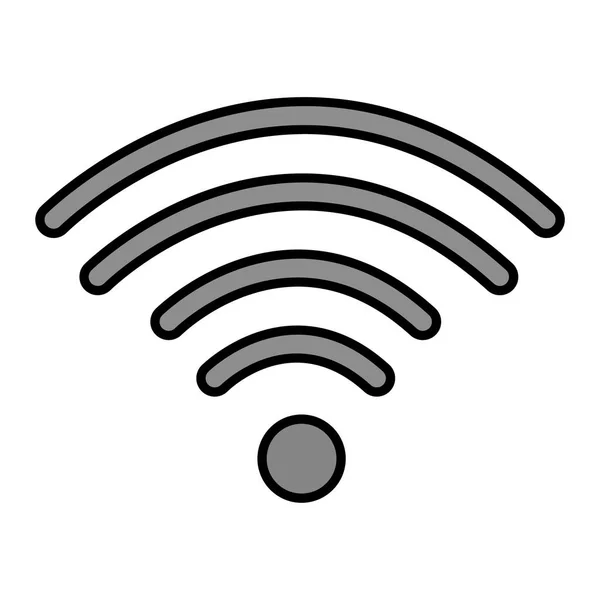 Wifi Sign Icon Flat Modern Design Style — Archivo Imágenes Vectoriales