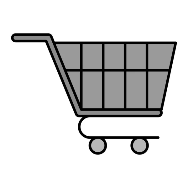 Icono Del Carrito Compras Esquema Ilustración Los Iconos Vectores Carro — Vector de stock