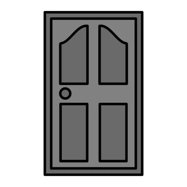 Icono Puerta Vector Ilustración — Archivo Imágenes Vectoriales