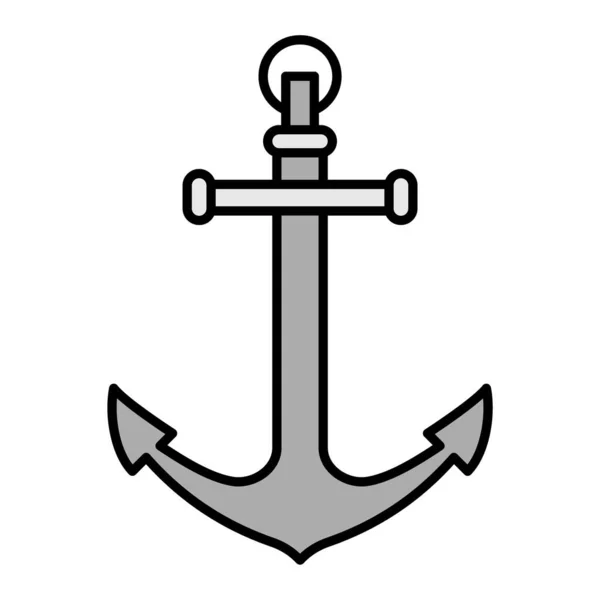 Anchor Icon Vector Illustration — Stock Vector