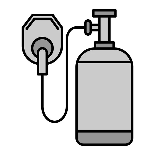 Oxígeno Icono Web Ilustración Simple — Vector de stock
