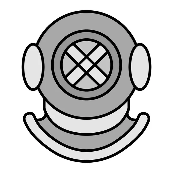 Astronaut Helmet Icon Vector Illustration — Stok Vektör