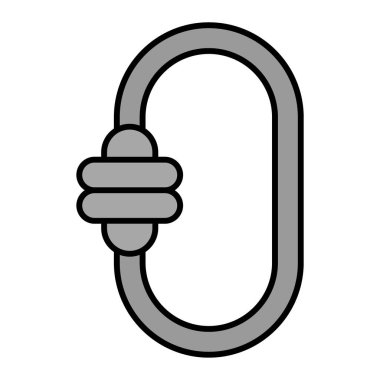 Carabinar. Web simgesi basit illüstrasyon 