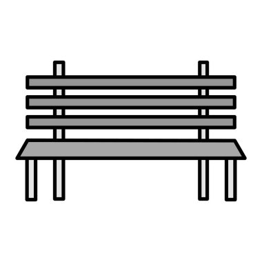 Yedek kulübesinde. Ağ için ahşap çit vektör simgelerinin özet çizimi