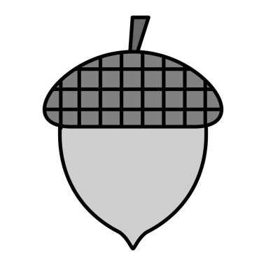  Palamut. Web simgesi basit illüstrasyon