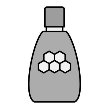 Bir şişe bal ikonunun vektör illüstrasyonu.