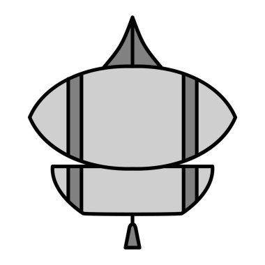 Uçurtma. Web simgesi basit illüstrasyon 
