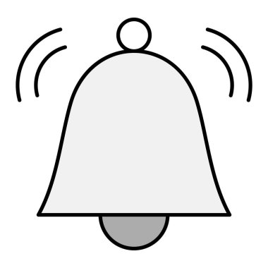 Çan simgesi, vektör çizimi
