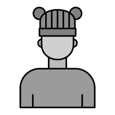 Man avatar karakter vektör çizimi tasarımı