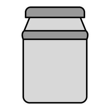 Reçel ikonu kavanozu. Web için çikolata şurubu vektör simgelerinin özet çizimi