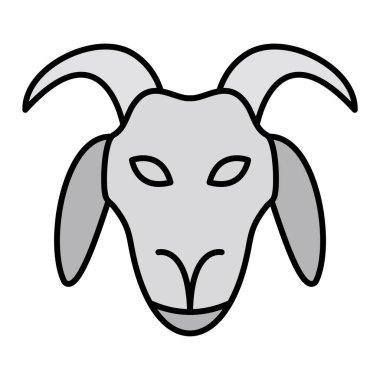 Bir keçi kafasının vektör çizimi