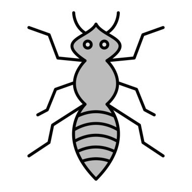 karınca simgesi vektör illüstrasyonu
