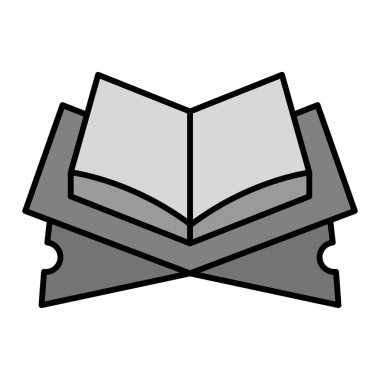 Kutsal Kuran simgesi tasarım vektörü çizimi  