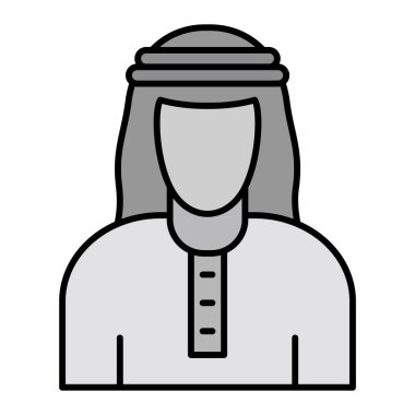 Arap simgesi, vektör illüstrasyonu 