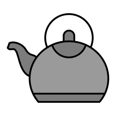 Çaydanlık ikonu. vektör illüstrasyonu