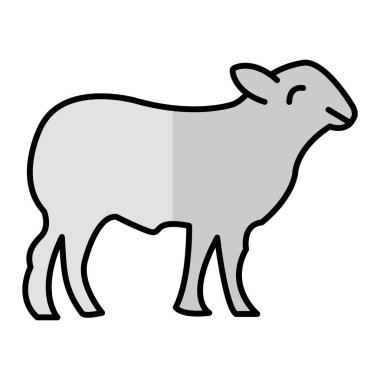 Koyun hayvan vektör çizim tasarım 