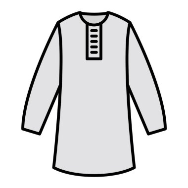 Kadın kıyafetlerinin vektör çizimi 