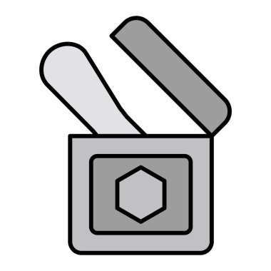 Bir mum simgesinin vektör illüstrasyonu 