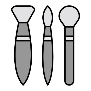 vector illustration of Makeup Brushes icon 