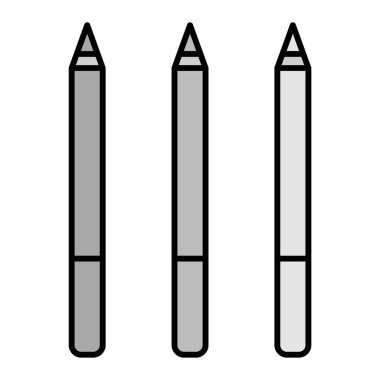 Göz Kalemi ikon vektör illüstrasyonu