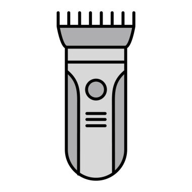 elektrikli traş web simgesi basit illüstrasyon