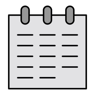 Takvim simgesi, vektör çizimi