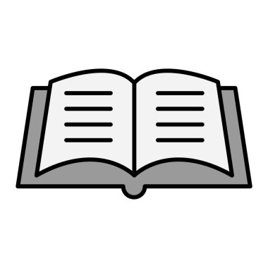 kitap simgesi vektör illüstrasyonu