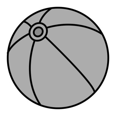 Top simgesinin vektör illüstrasyonu