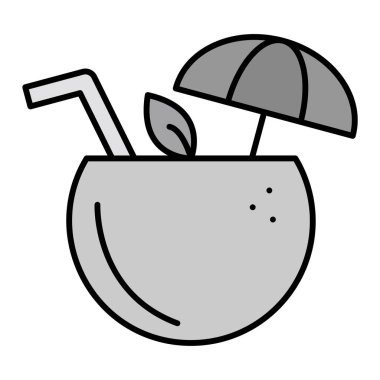 Bir Hindistan cevizi vektör çizim