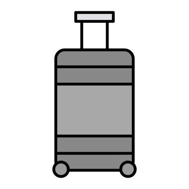 seyahat valiz simgesi vektör çizim grafik tasarımı