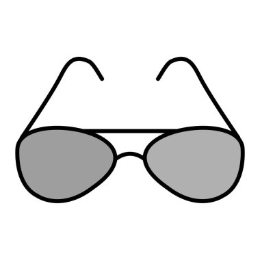 Gözlük ikonu. vektör illüstrasyonu